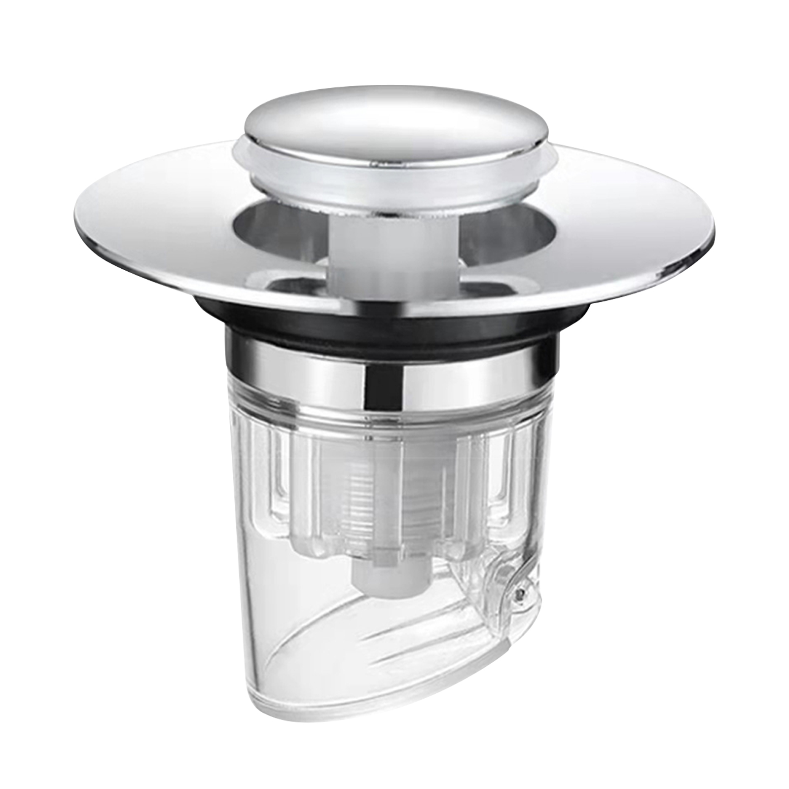 Bathroom Sink Stopper Bounce Drain Filter Pop Up Drain Stopper Push Type Sink Drain Plug for Kitchen Bathroom Wash Basin