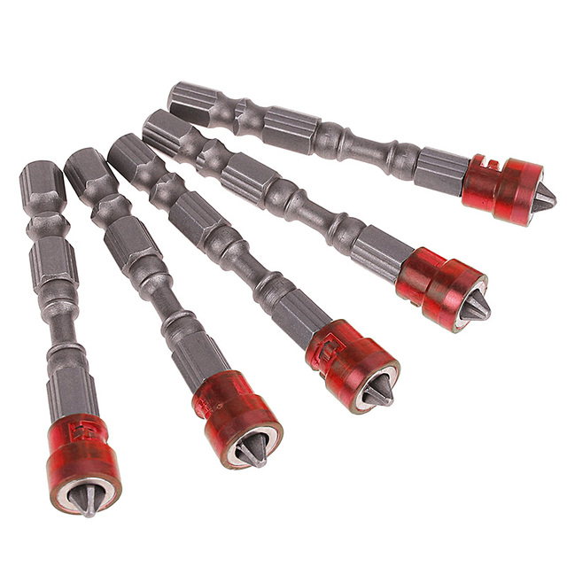 5pcs Magnetic Screwdriver Bit Non-slip Hex Hand Tools Single Head Screwdriver Driver Set Plasterboard Screw Bits For Power Tools