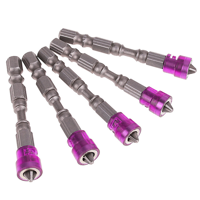 5pcs Magnetic Screwdriver Bit Non-slip Hex Hand Tools Single Head Screwdriver Driver Set Plasterboard Screw Bits For Power Tools