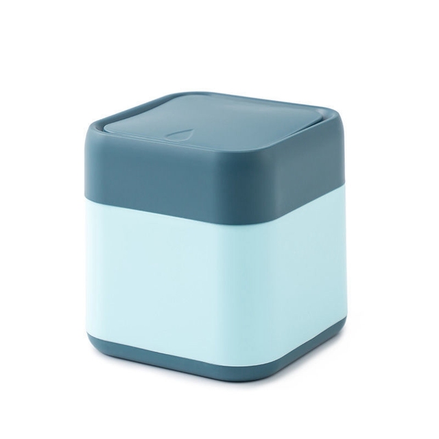 Small Waste Bins Desktop Garbage Basket Home Office Table Mini Trash Can With Lid Garbage Bin Household Sundries Barrel Box