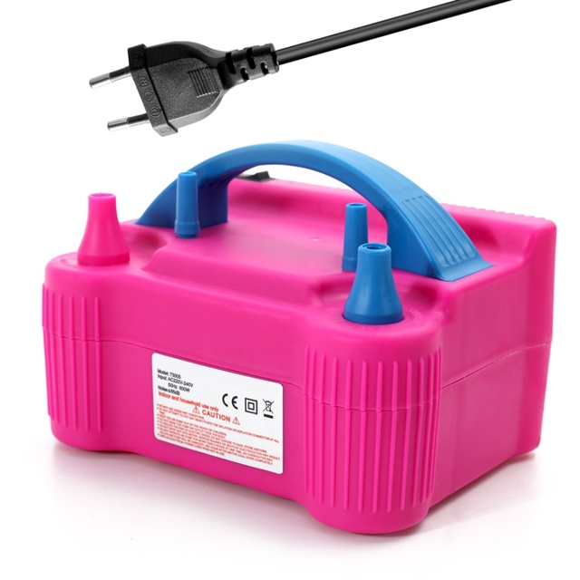 Electric Air Balloon Pump Portable Inflator Dual-Nozzle Globos Machine Air Balloon Blower for Party Balloon Arch & Column Stand