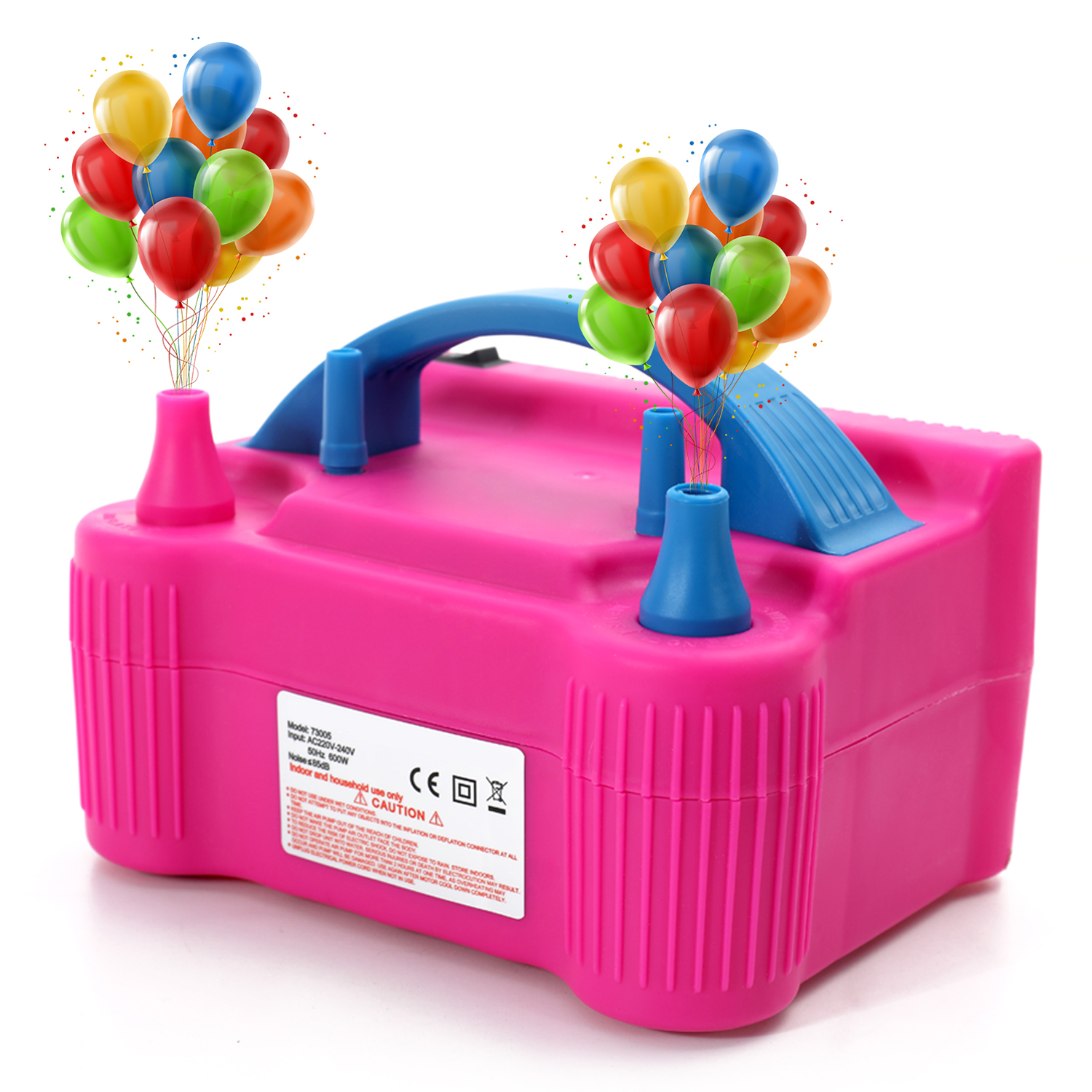 Electric Air Balloon Pump Portable Inflator Dual-Nozzle Globos Machine Air Balloon Blower for Party Balloon Arch & Column Stand