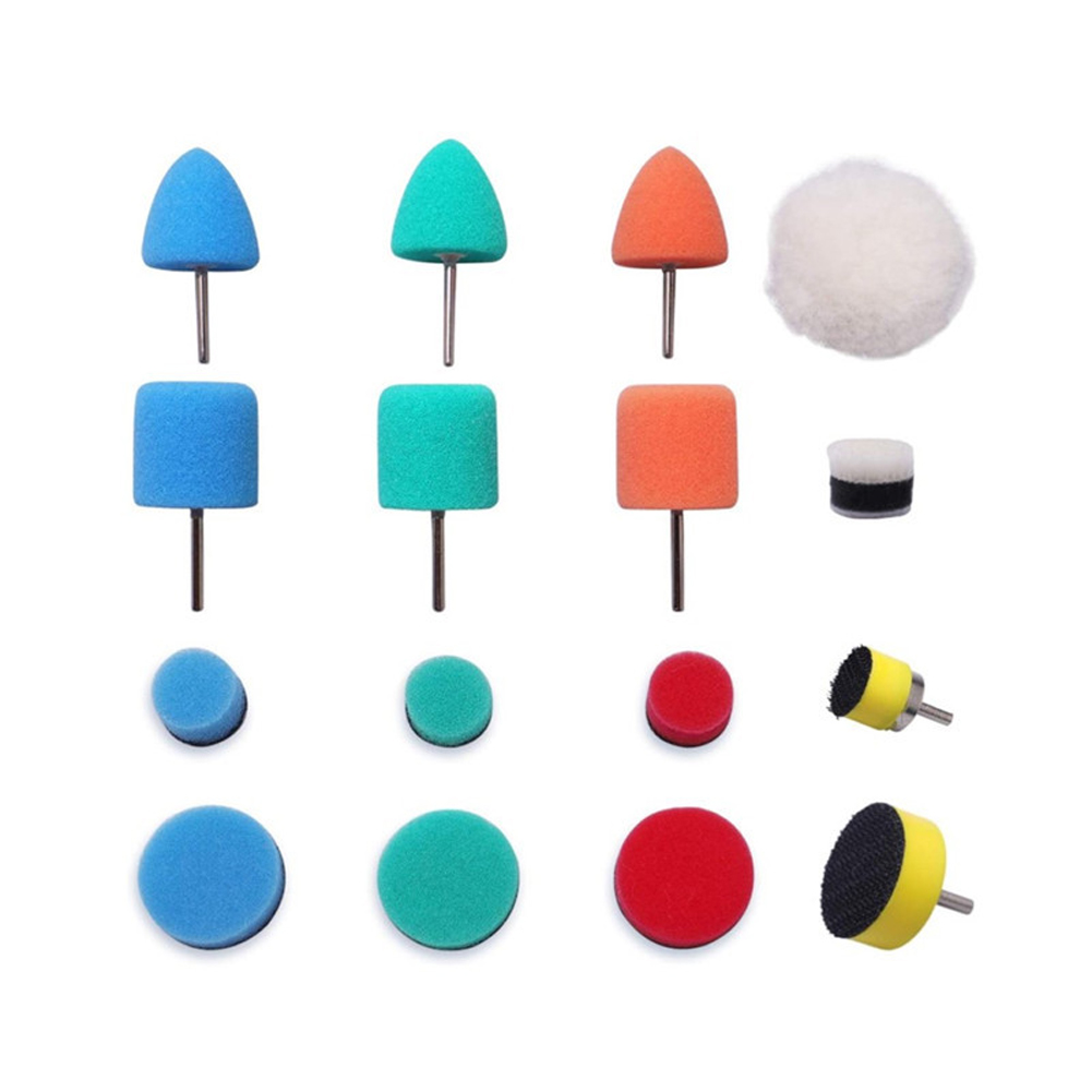 22 PCS Car Detail Polishing Foam Pads Sponge Disc Set Polishing Set Car Door Handle Strips Small Areas Detail Mini Polisher