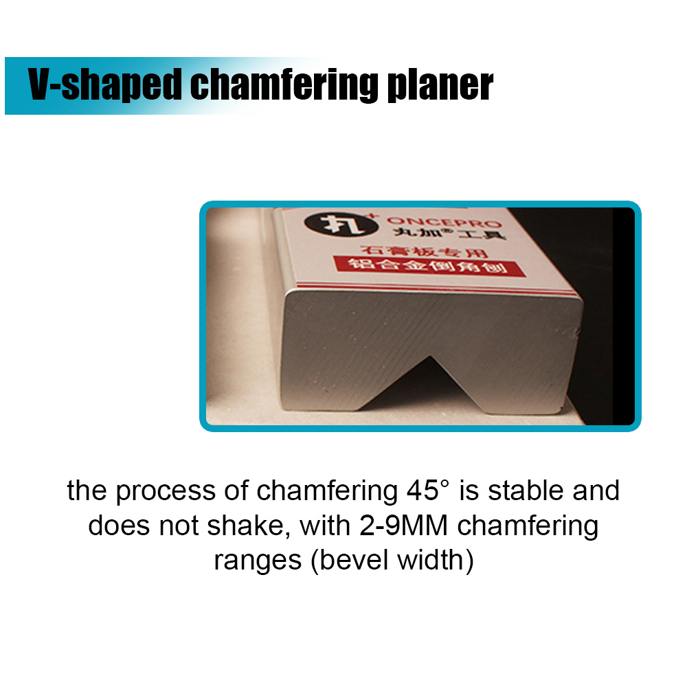 Aluminum Alloy Plane Planer Plasterboard Chamfering Planer Wood Edges Trimming Tool Tilt 45° Angle Ceiling Decorative Planer