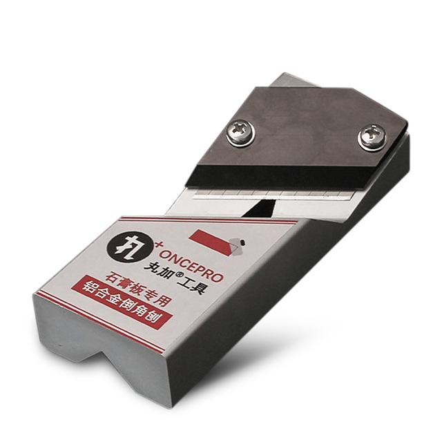 Aluminum Alloy Plane Planer Plasterboard Chamfering Planer Wood Edges Trimming Tool Tilt 45° Angle Ceiling Decorative Planer