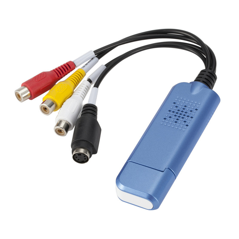 Single USB Monitoring Video Capture Card 1 Pc Plug and Play for Easycap USB 2.0 Easy Cap Audio Video Capture Adapter VHS DVR DVD TV Capture Card Converter Grabber