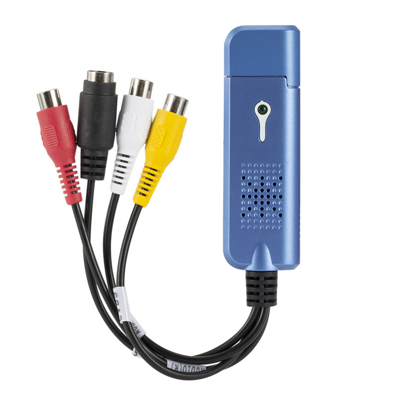Single USB Monitoring Video Capture Card 1 Pc Plug and Play for Easycap USB 2.0 Easy Cap Audio Video Capture Adapter VHS DVR DVD TV Capture Card Converter Grabber