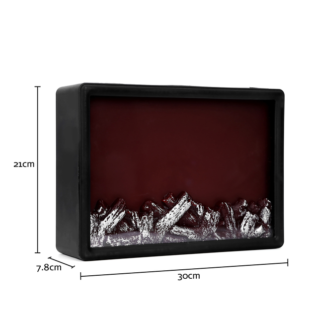 Christmas Decoration 6 Hours Timer Super Bright LEDs Fireplace Lantern Portable Lighted Fireplace Flameless Lantern Decoration