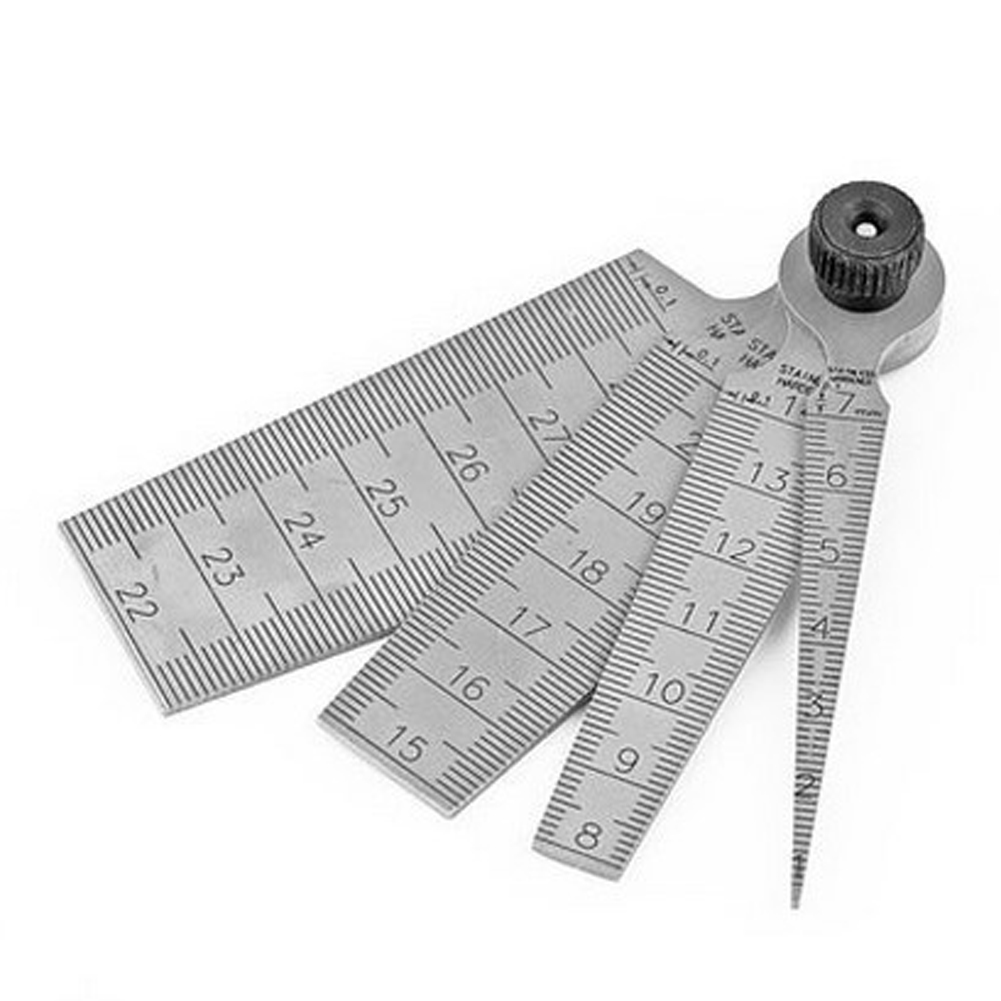 2 PCS 0-15mm Hole Measuring Tapers Ruler Gaps Measuring Ruler Set Depth Inspecting Ruler Utility Measuring Tool