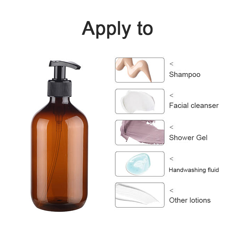 500ml Soap Dispensers Lotion Shampoo Shower Gel Holder Body Soap Bottle Empty Bath Pump Bottle Bathroom Liquid Dispenser