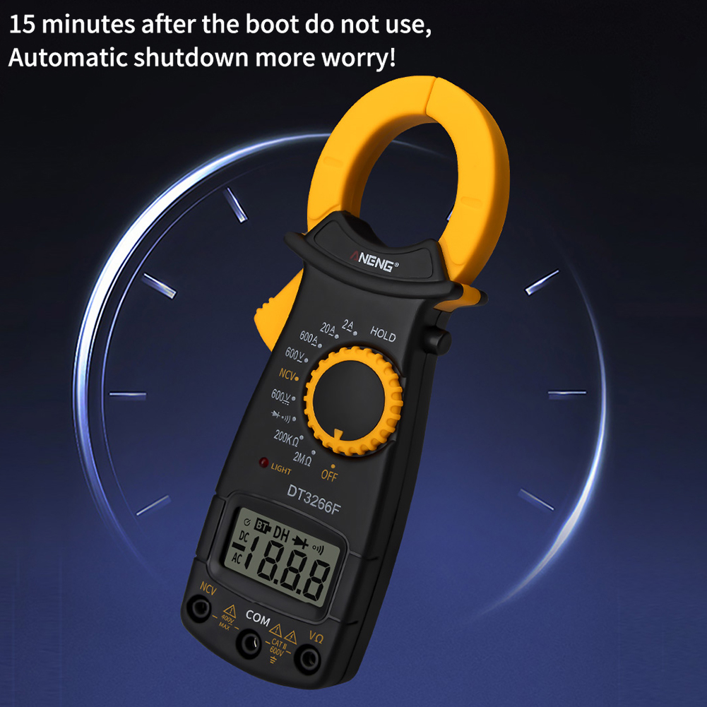 ANENG DT-3266F Digital Amper Clamp Meter Multimeter NCV Current Clamp Pincers