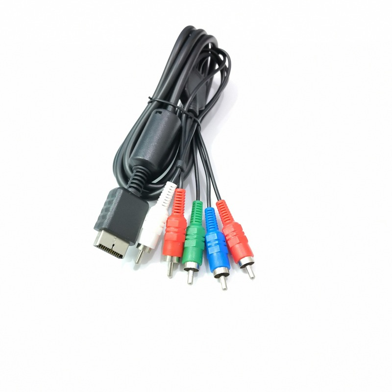 1.8m/6FT Video Cable HDTV AV Audio Video Cable AV A/V Component Cable Cord Wire for Sony PlayStation 2 3 PS2/PS3 Universal Component Line