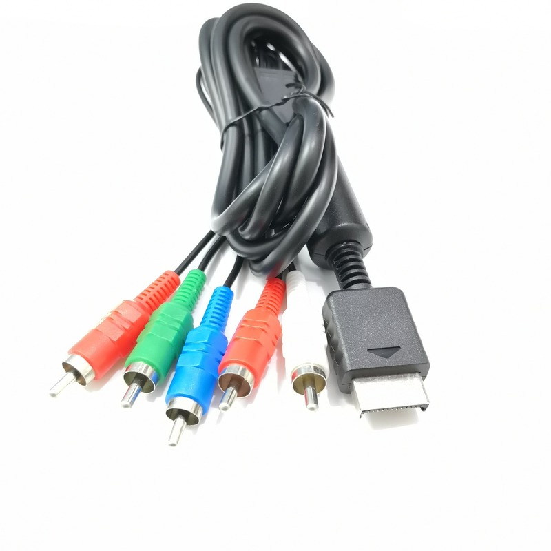 1.8m/6FT Video Cable HDTV AV Audio Video Cable AV A/V Component Cable Cord Wire for Sony PlayStation 2 3 PS2/PS3 Universal Component Line