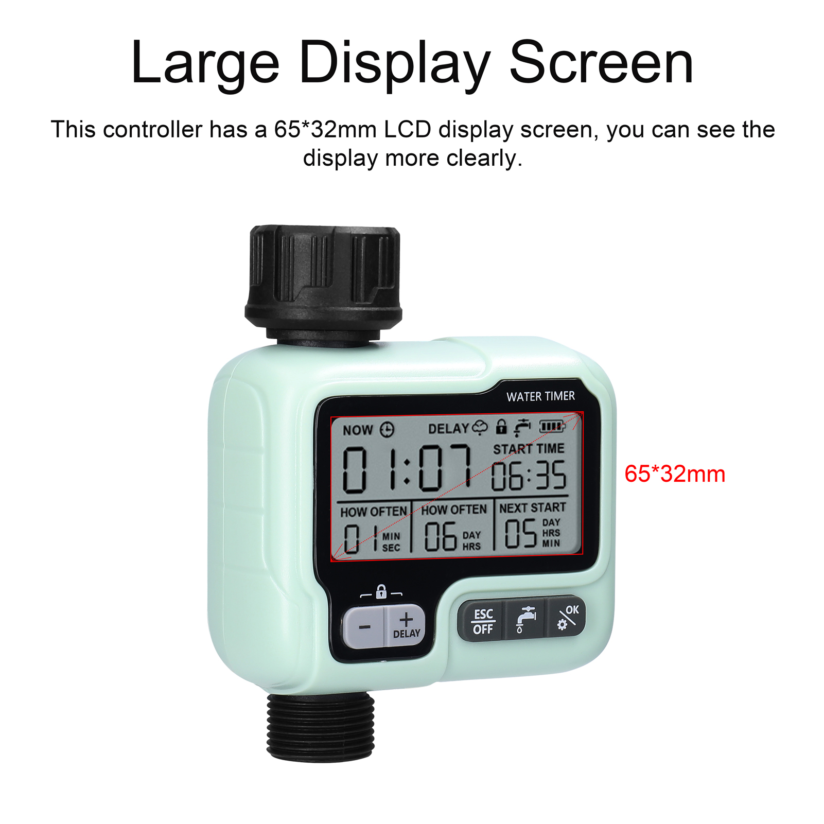 IPX5 Waterproof Intelligent Automatic Irrigator Controller Home Garden Water Timer Automatic Drip Irrigation System Controller