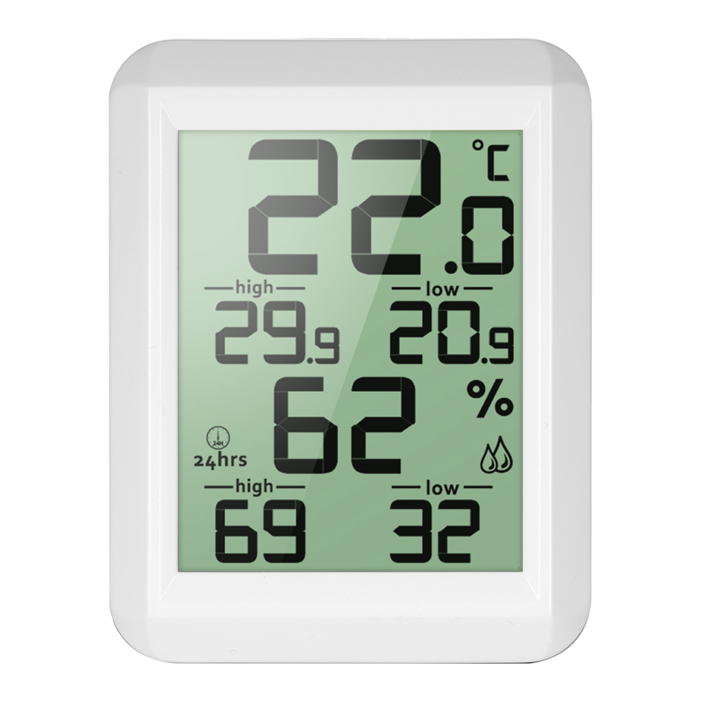 Mini LCD Digital Indoor Thermometer Hygrometer Room &deg;C/&deg;F Temperature Humidity Monitor Gauge Thermo-Hygrometer with Back Stand