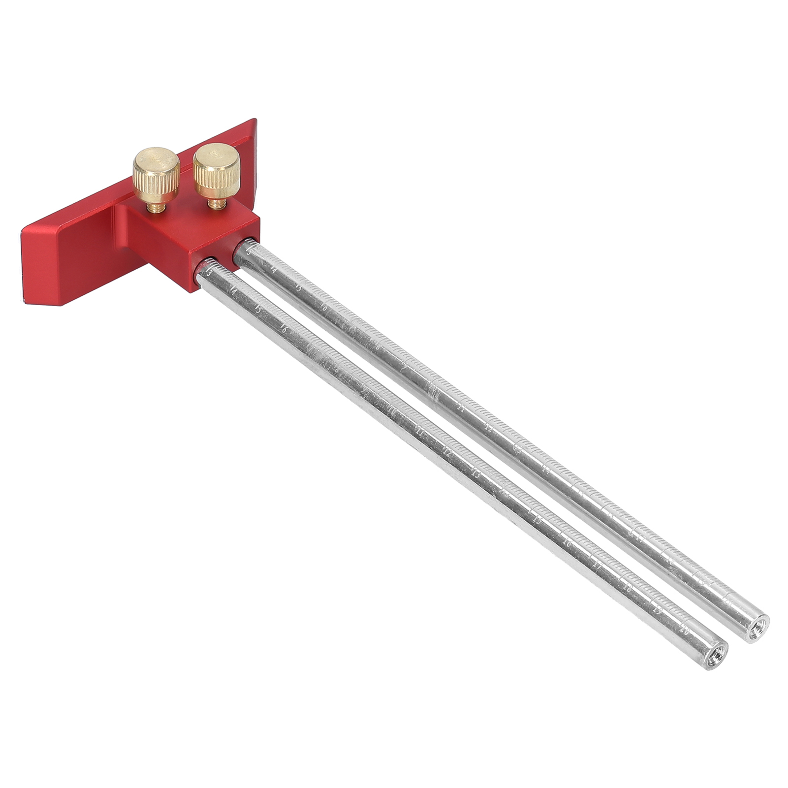 Scriber Ruler Woodworking Double Head Scriber Ruler 0-200mm Wood Marking Gauge Mortise Scribe Tool for Carpenter
