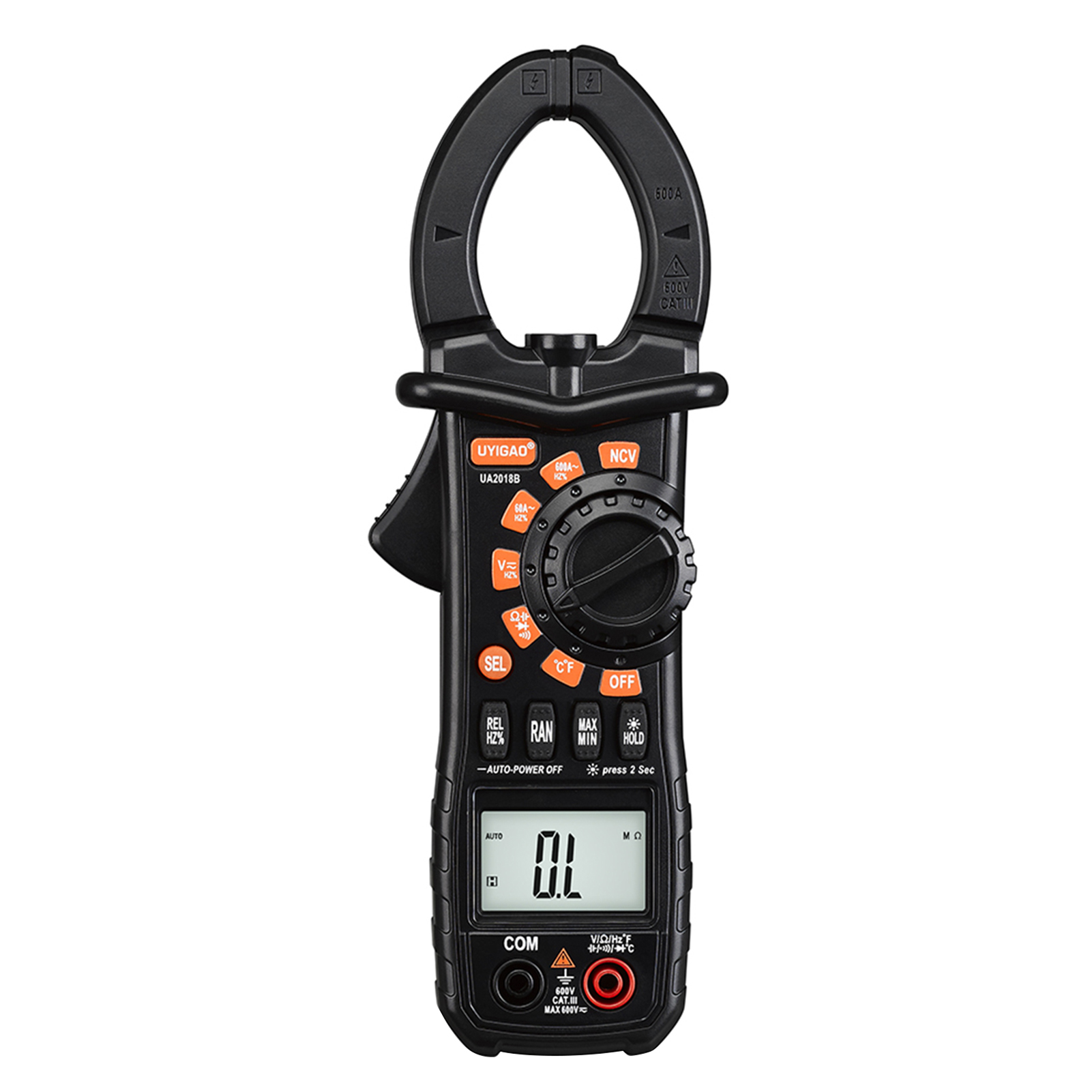 UA2018B Clamp Meter Clamp Multimeter Range AC/DC Voltage AC Current Resistance Frequency Measure Diode Hz Tester