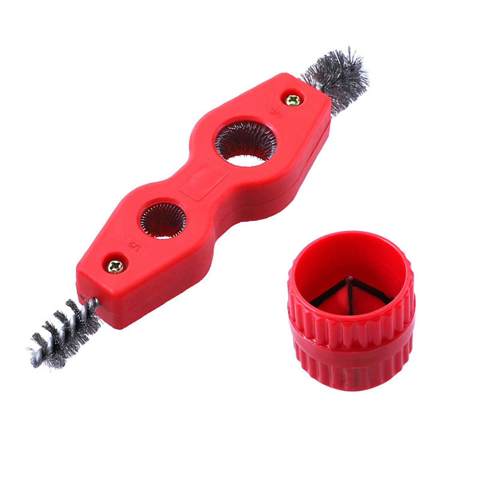 Copper Pipe Cleaner and Reamer Value Set Tested and by Plumbers To Prepare Pipes To Solder-4 in 1 Pipe Cleaner and Pipe
