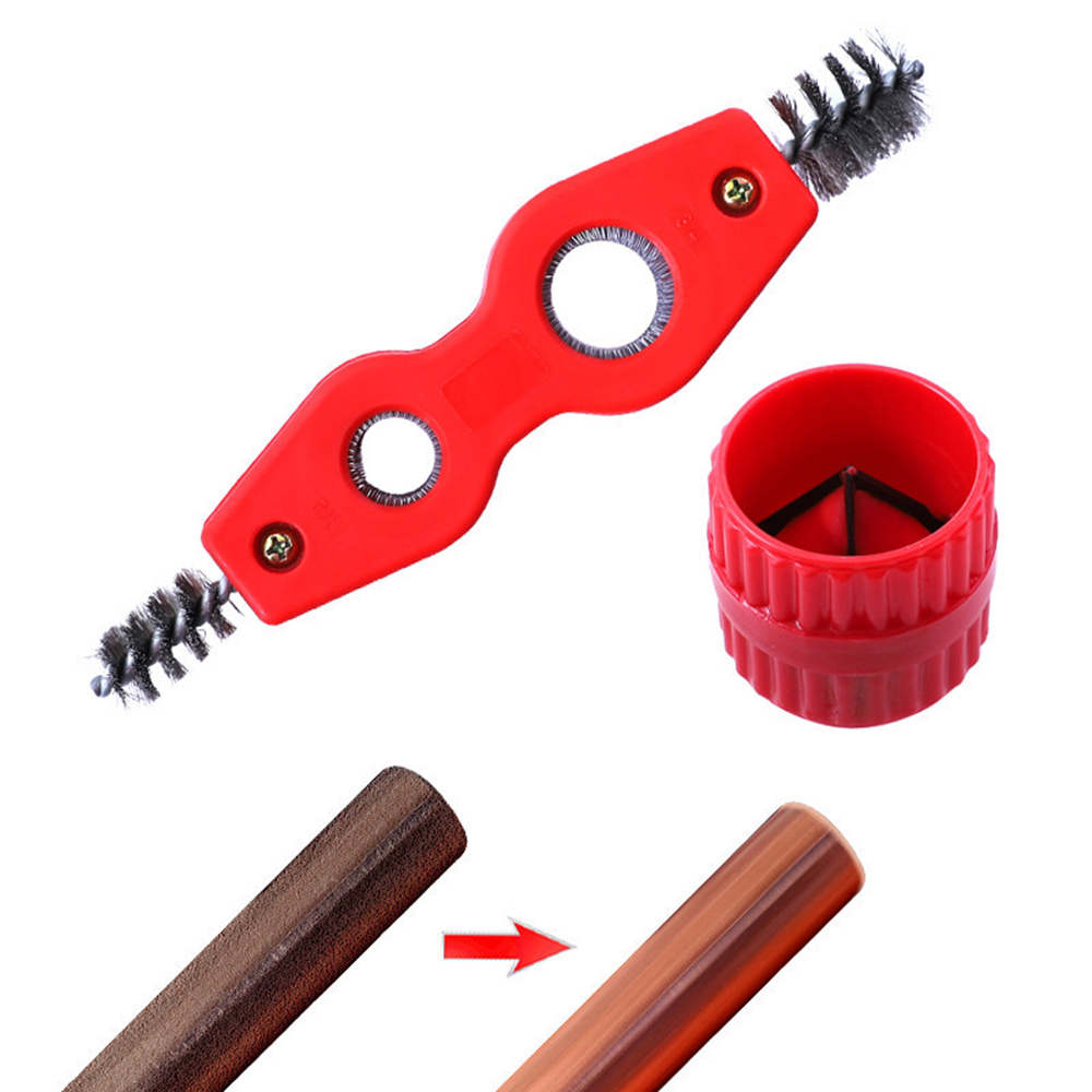 Copper Pipe Cleaner and Reamer Value Set Tested and by Plumbers To Prepare Pipes To Solder-4 in 1 Pipe Cleaner and Pipe