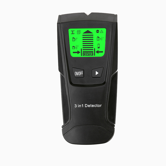 3 In 1 Metal Detector Find Metal Wood Studs AC Voltage Live Wire Detect Wall Scanner Electric Box Finder Digital Wall Detector