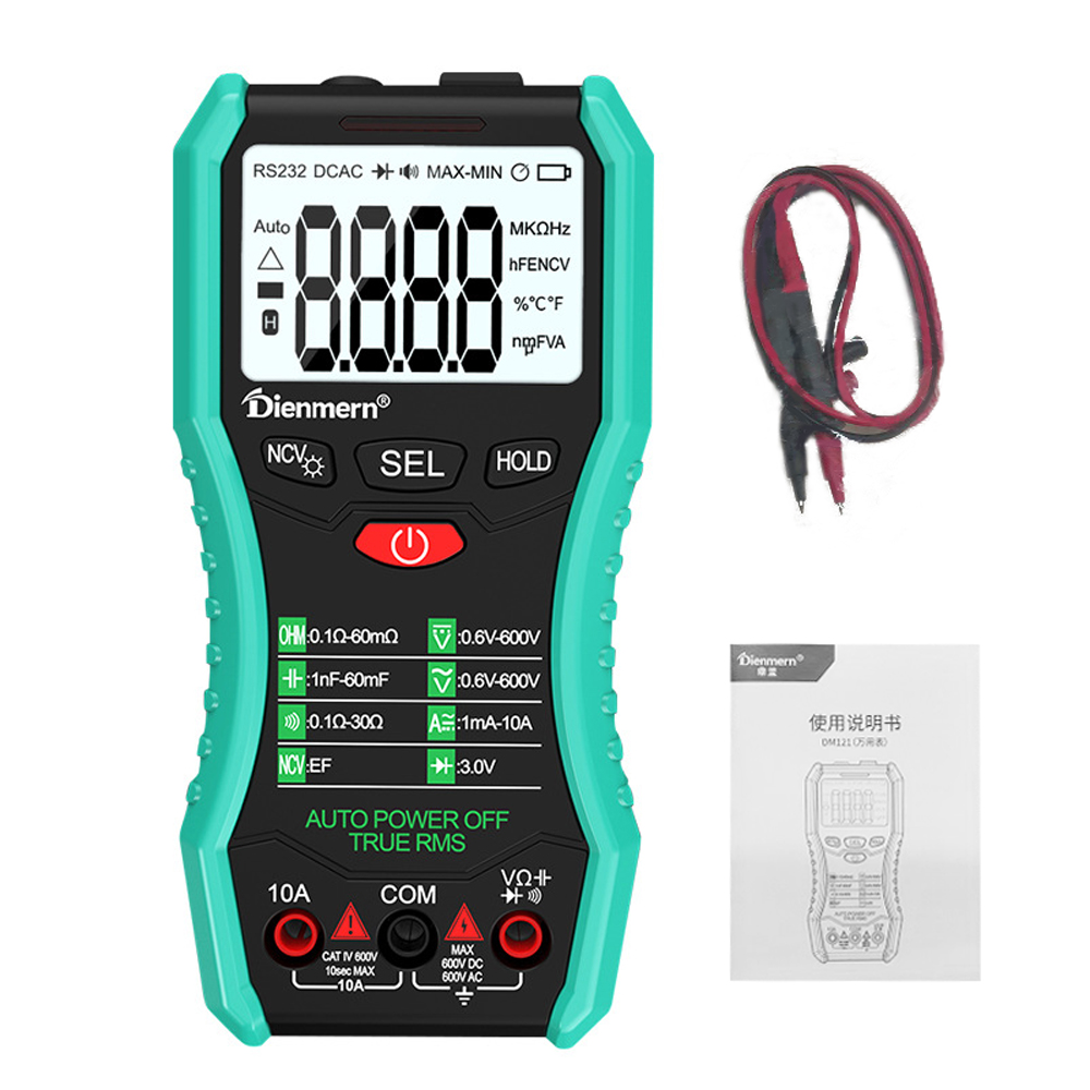 Portable Digital Multitester Backlight Voltmeter Handheld LCD Digital Multimeter Intelligent Contactless Voltage Tester
