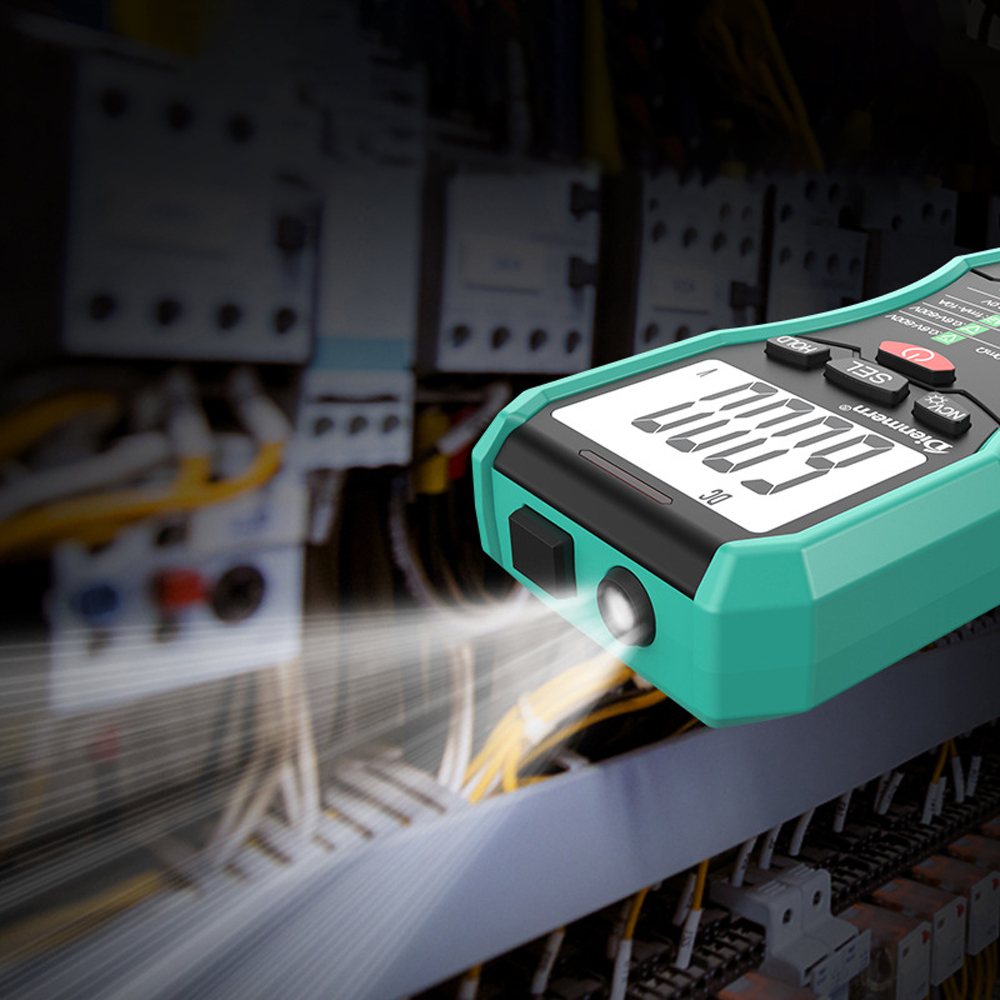 Portable Digital Multitester Backlight Voltmeter Handheld LCD Digital Multimeter Intelligent Contactless Voltage Tester