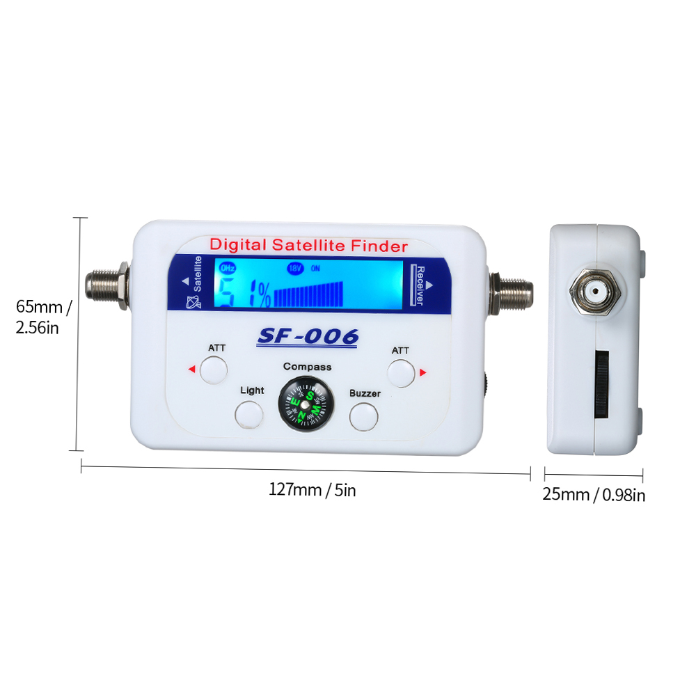 Digital Satellite Finder SF-006 Satellite Signal Meter Mini Digital Satellite Signal Finder Meter LCD Display Digital Satfinder