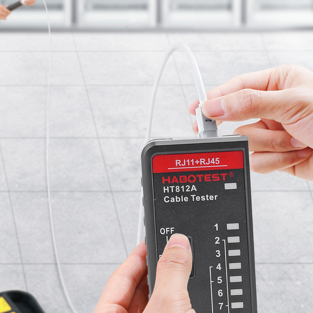 RJ45 RJ11 Ethernet LAN Network Cable Tester Telephone Line Detector Tracker Tool