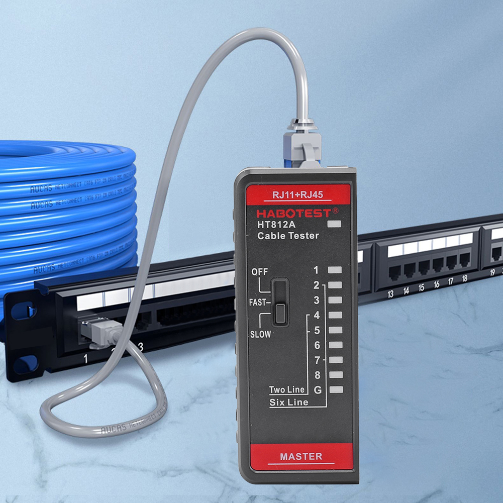 RJ45 RJ11 Ethernet LAN Network Cable Tester Telephone Line Detector Tracker Tool
