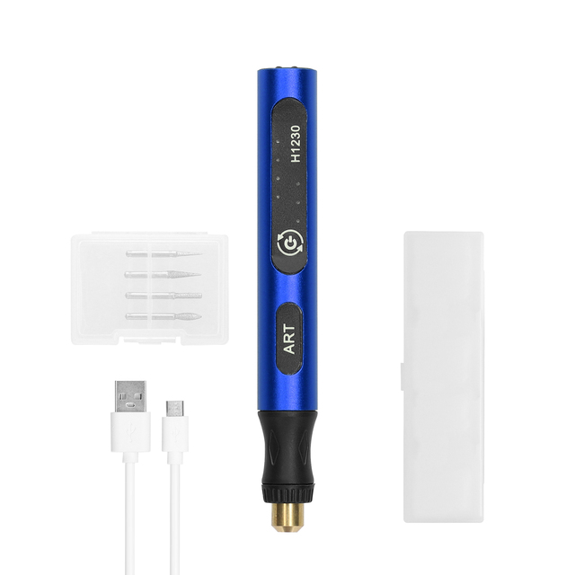 Electric Grinding Pen Nail Art Polishing Machine Metal Lettering Carving Engraving Grinding Device USB 3 Gears of Speeds