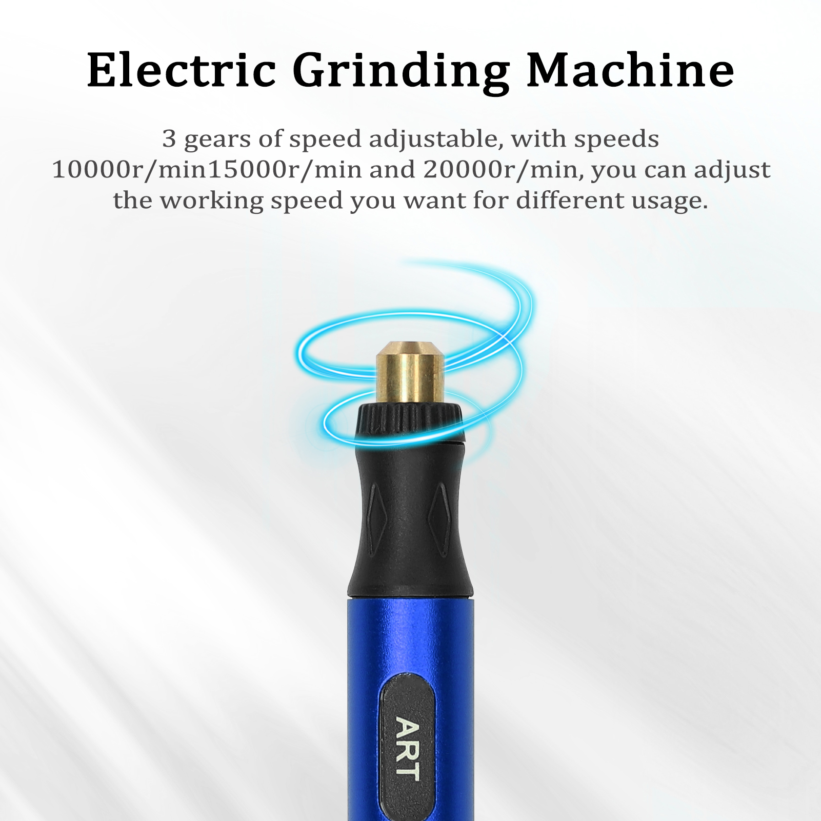 Electric Grinding Pen Nail Art Polishing Machine Metal Lettering Carving Engraving Grinding Device USB 3 Gears of Speeds
