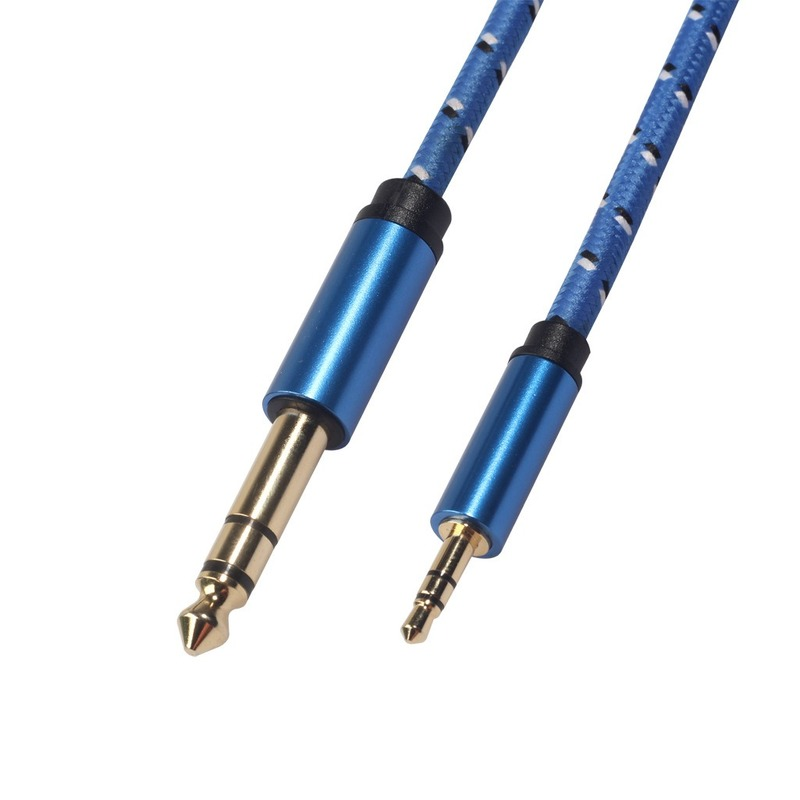 3.5mm 6.5mm Dual Channel Audio Cable Audio Jack Cable 3.5  6.35 Male Pair Busbar for Guitar Tuning Amplifier CD Player Microphone Cable Mixer Cable Sound Cable