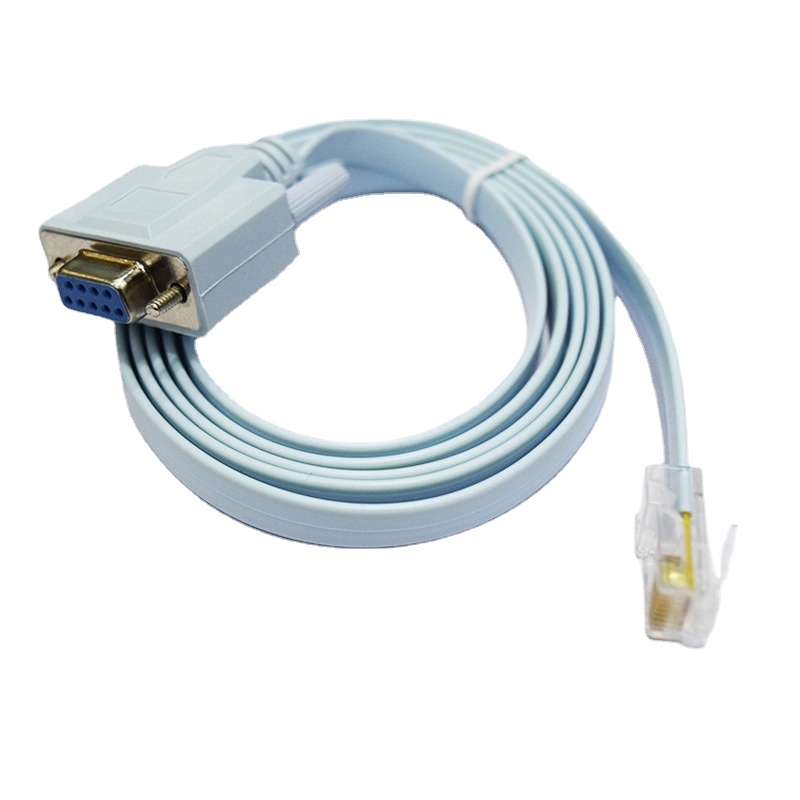 Router Switch Console Configuration Line Console Cable RJ45 Ethernet To RS232 DB9 COM Port Serial Female Routers Network Adapter Cable for Cisco Switch Router