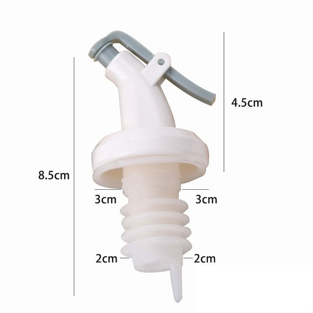5PCS Olive Oil Sprayer Liquor Oil Dispenser ABS Lock Wine Pourer Flip Top Drink Wine Stopper Leak-proof Nozzle Kitchen Tools