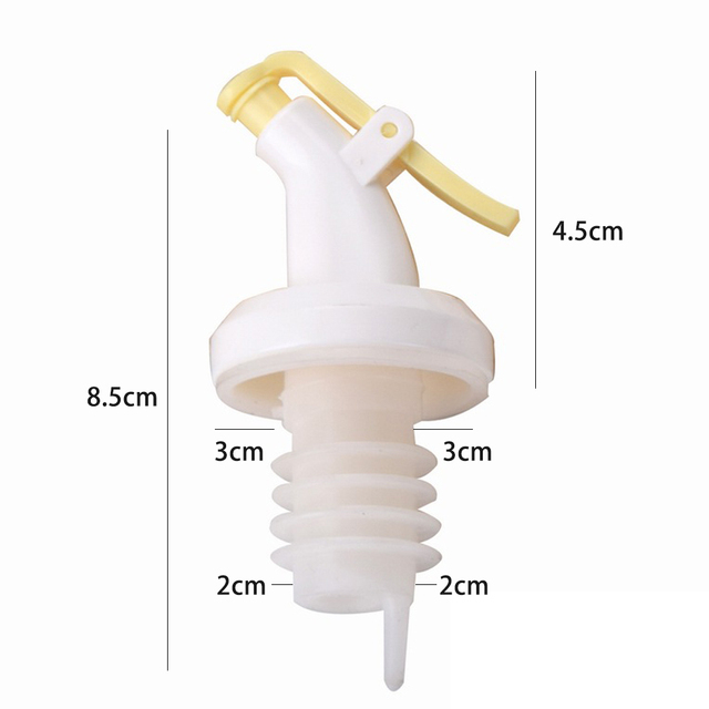 5PCS Olive Oil Sprayer Liquor Oil Dispenser ABS Lock Wine Pourer Flip Top Drink Wine Stopper Leak-proof Nozzle Kitchen Tools