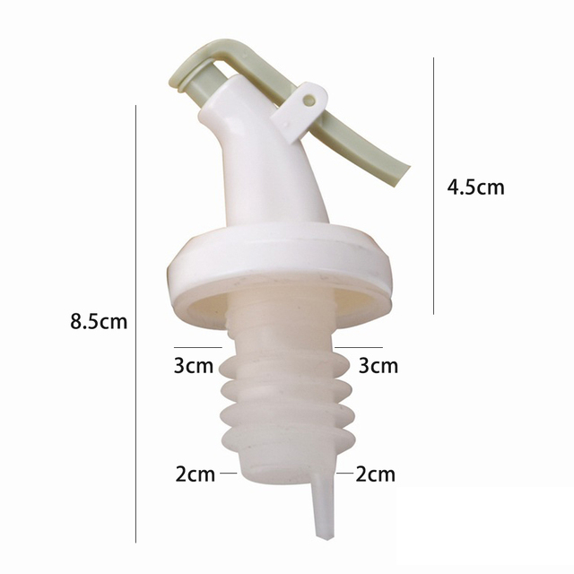5PCS Olive Oil Sprayer Liquor Oil Dispenser ABS Lock Wine Pourer Flip Top Drink Wine Stopper Leak-proof Nozzle Kitchen Tools