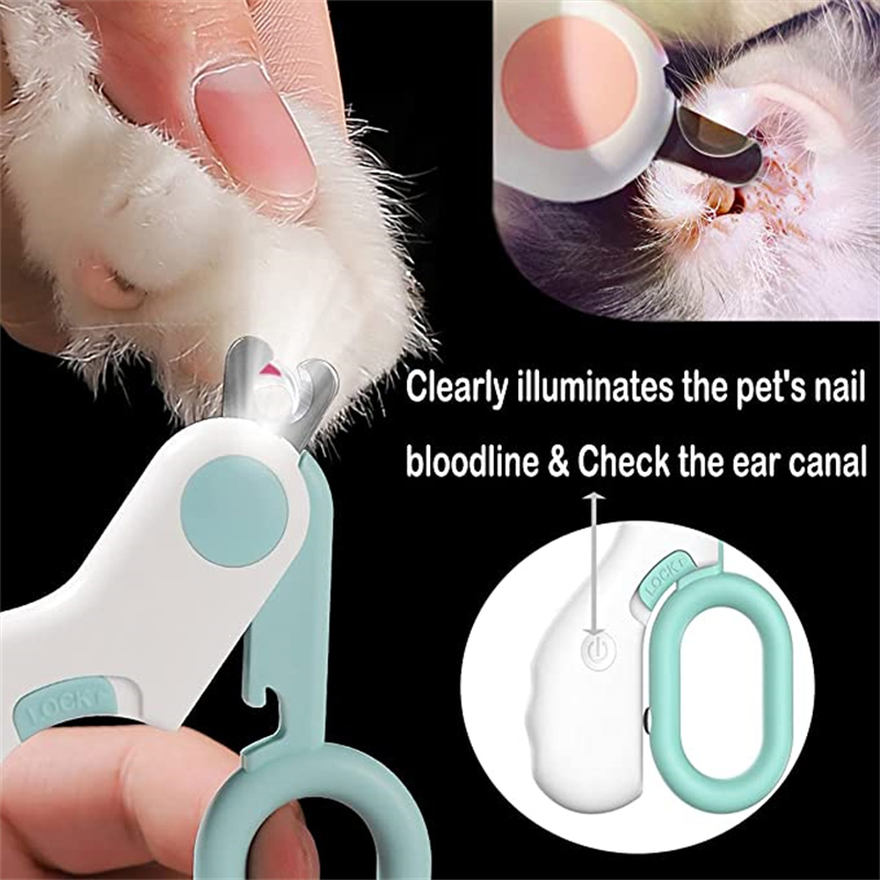 1Pc Mini Cat Dogs Nail Clipper Cutter with Led Light Scissors Suit for Dog Grooming Tool Trimmer Pet Nail Clippers Products