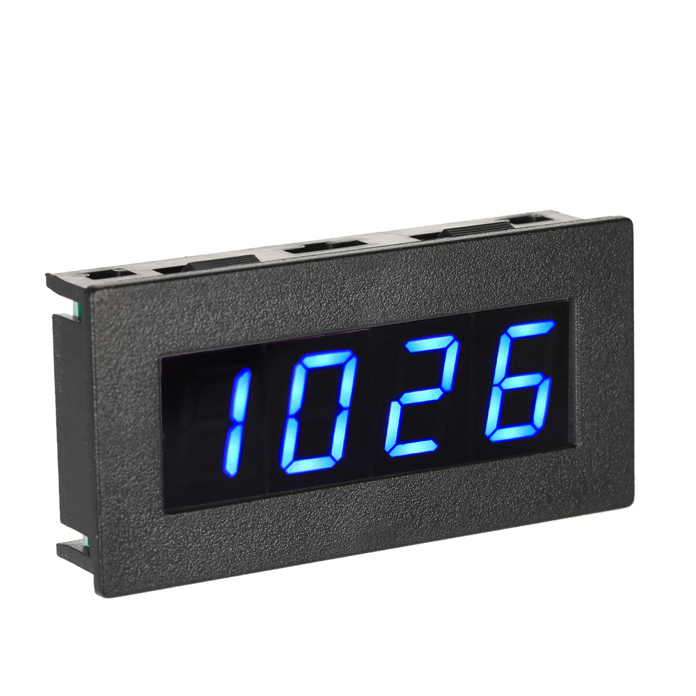 1Pcs High Precision 0.56" 4 LED Digital Frequency Tachometer Car Motor Speed Meter RPM Measurement Tester 5-9999R/M DC 8-15V