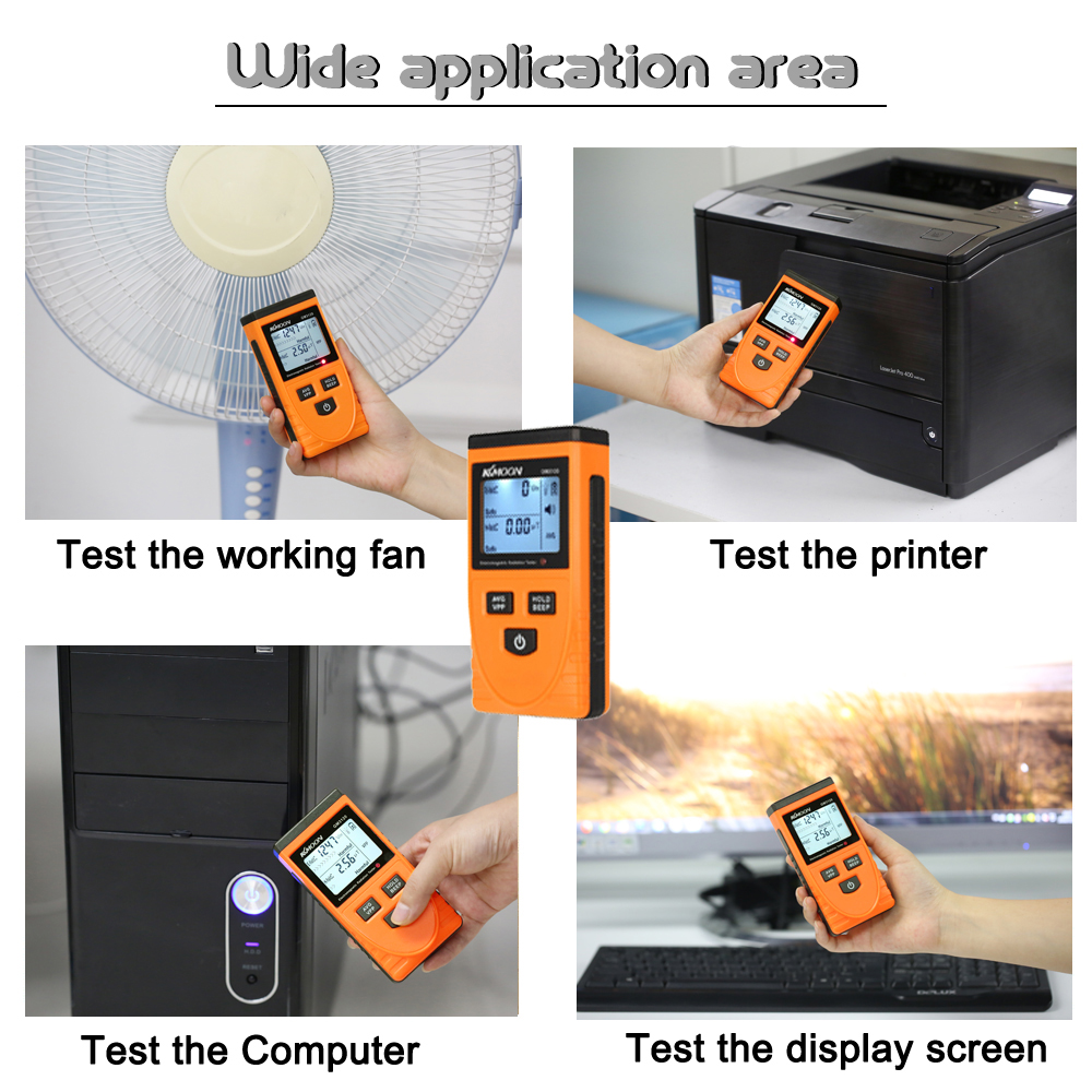 KKmoon GM3120 Digital LCD Electromagnetic Radiation Detector Meter Dosimeter Tester Counter Diagnostic for Radiation