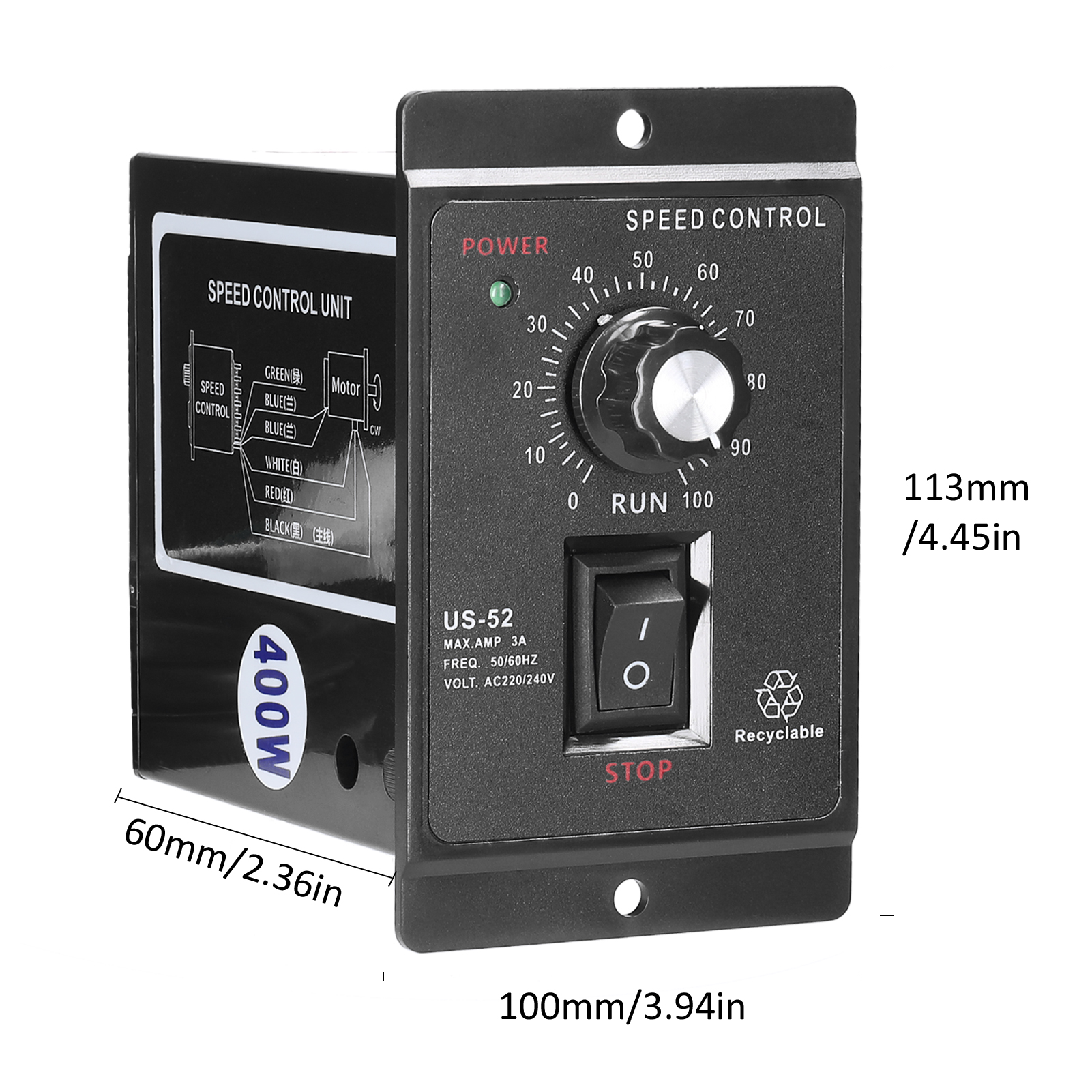 Speed Controller Alternating Current Single-phase Asynchronous Motor Electronic Stepless Speed Regulation Speeds Controller