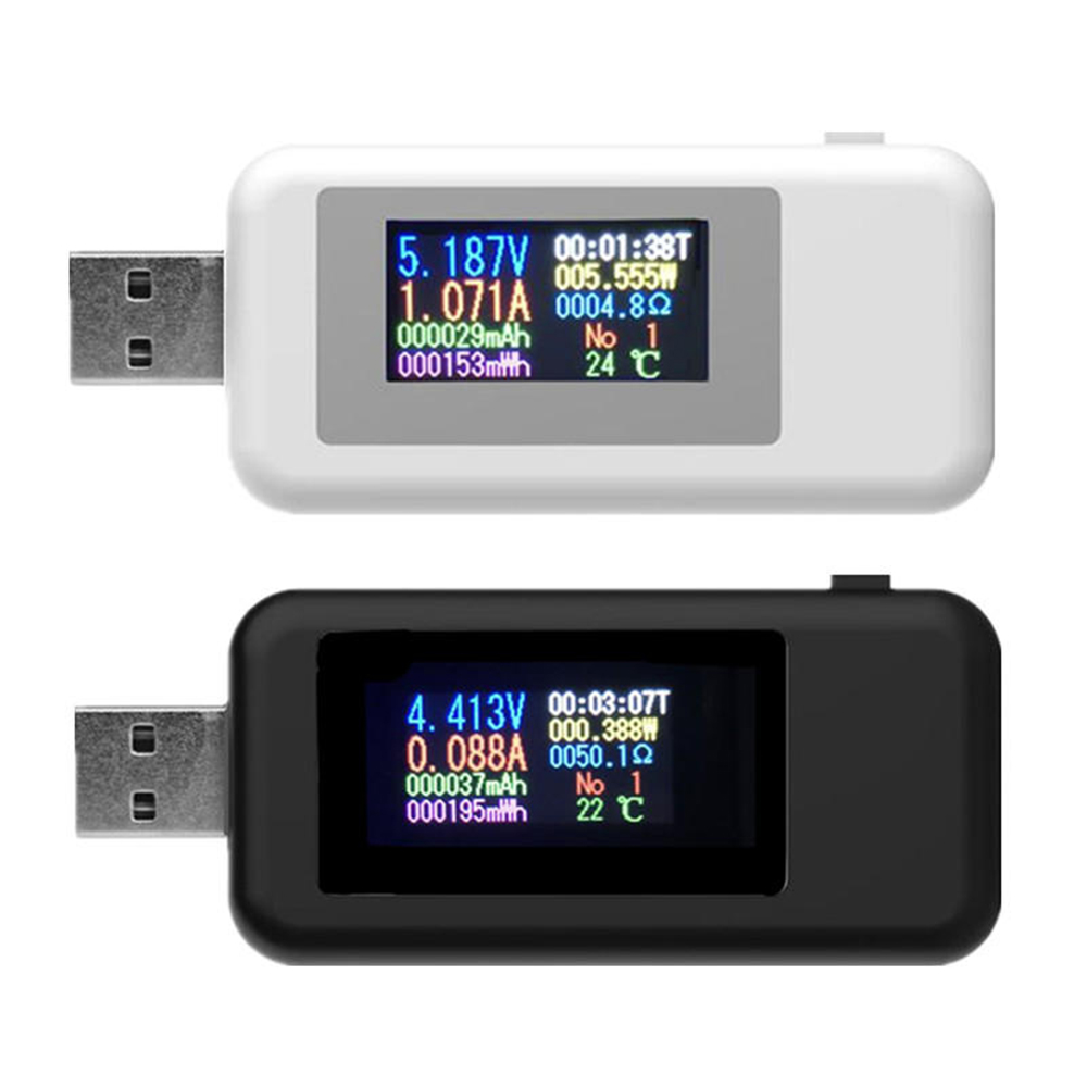 KWS-MX18 10 in1 Digital LCD Display USB Tester Voltage Current Tester Power Meter Timing Ammeter USB Charger Tester Voltmeter