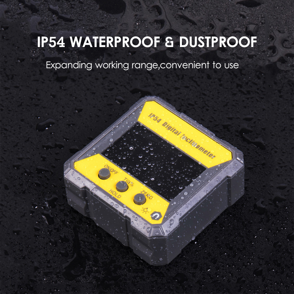 Digital Level Angle Gauge 4*90° Mini Measuring Digital Inclinometer With Magnetic IP54 Electronic Universal Bevel Protractor