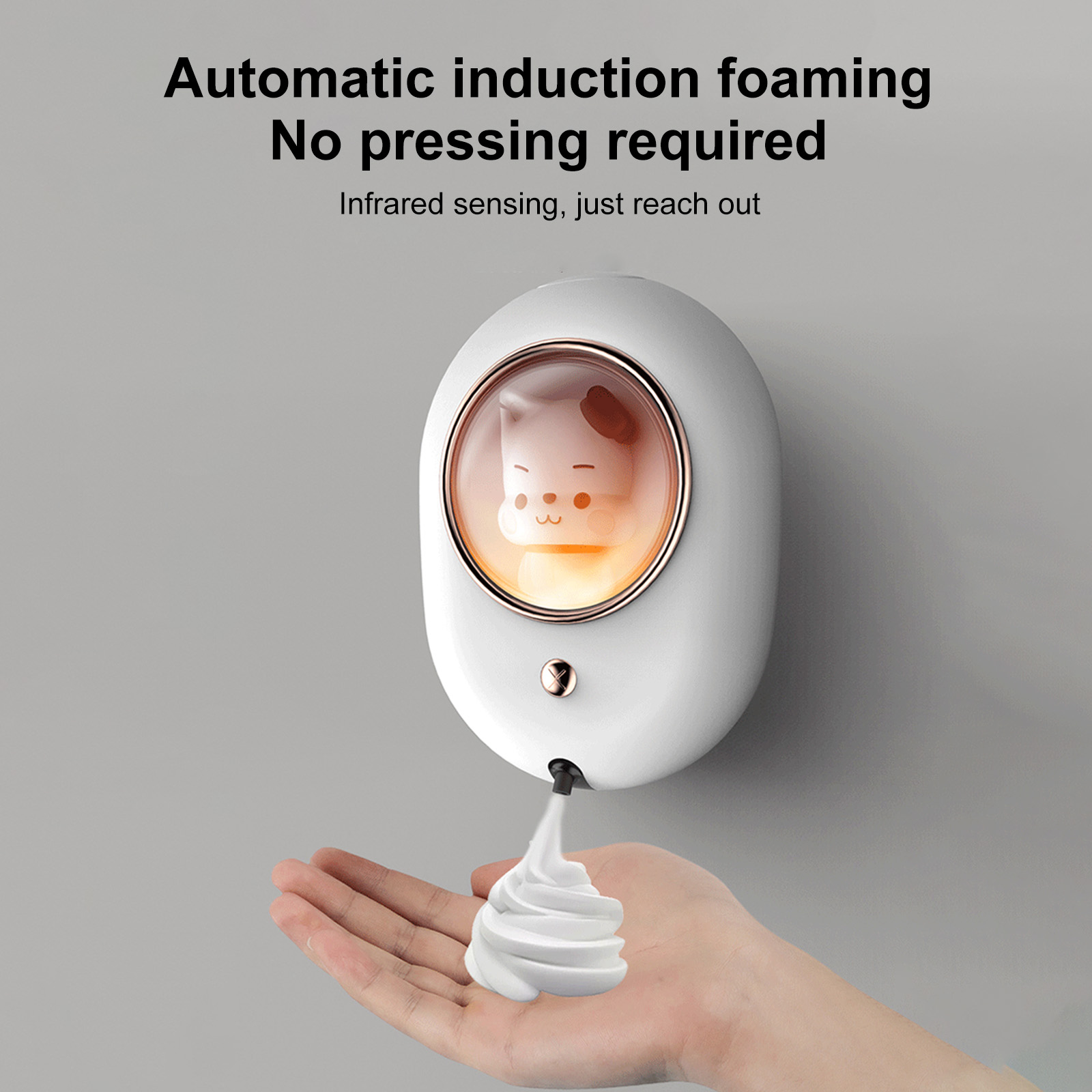 Automatic Soap Dispenser Electric Wall Mounted Infrared Sensor Hand Sanitizer for Home Hotel Bathroom Supplies