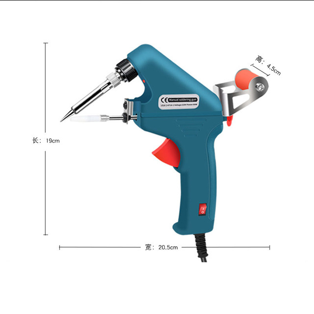 60W Electronic Welding Torch Kit Internal Heat Helping Hand Soldering Iron Set Automatic Tin Feeding Machine Power Repair Tools