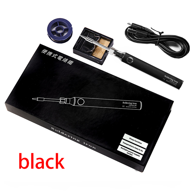 5V 8W Battery Powered Soldering Iron Electric with USB Charge Soldering Iron Kit Set Soldering Wireless Charging Solder Iron