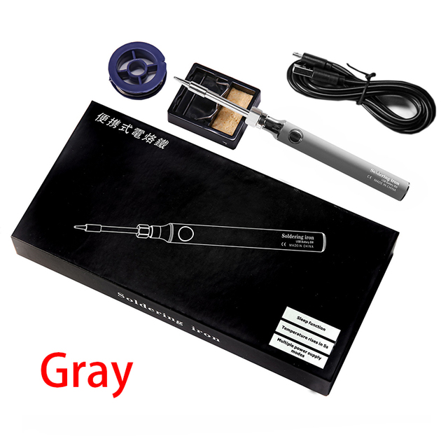 5V 8W Battery Powered Soldering Iron Electric with USB Charge Soldering Iron Kit Set Soldering Wireless Charging Solder Iron