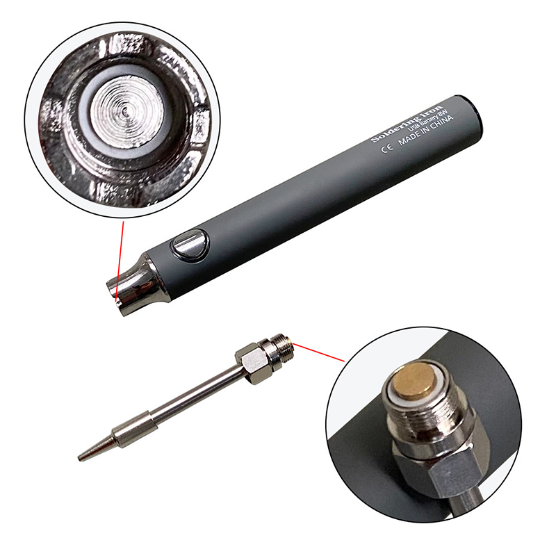 5V 8W Battery Powered Soldering Iron Electric with USB Charge Soldering Iron Kit Set Soldering Wireless Charging Solder Iron