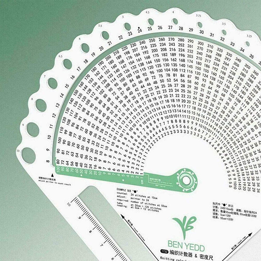 Weaving Ruler Best price for Knitting Gauge Converter Knit Counter Weaving Ruler ...