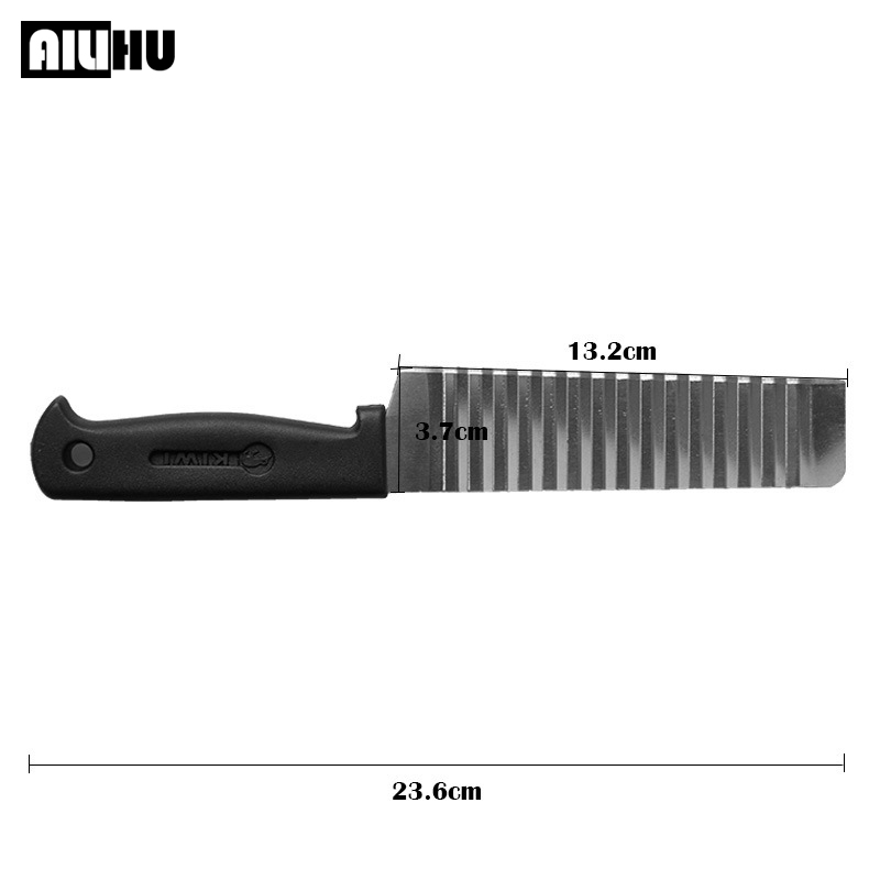 Multifunctional Stainless Steel French Fries Slicer Knife Wave Potato Cutter Wavy Knife for Cucumber Carrot Fruit Vegetable Slicers Useful Stainless Steel kitchen Gadge Tool