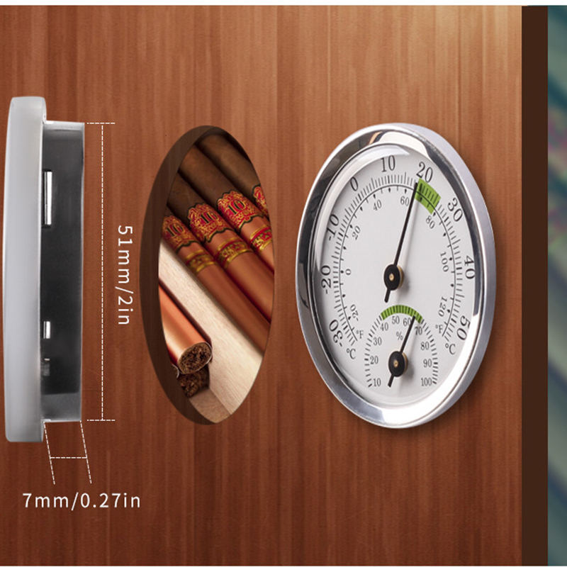 Indoor Wall Mounted Temperature Humidity Meter Sauna Thermomether For Sauna Room Household Wine Cabinet Decoration